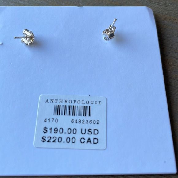 Anthropologie Anita Berisha Gold Flower Petal Earrings NWT $190 - Picture 3 of 5